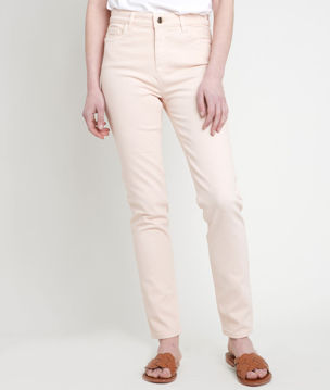 Picture of THE ICONIC SUZY SLIM-FIT JEANS IN PEACH-COLOURED RECYCLED CO